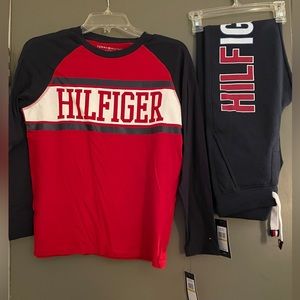 Boys Tommy Hilfiger sweatpants & shirt